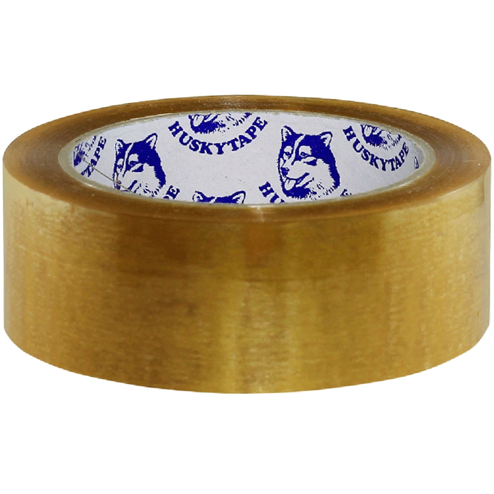 Husky 630 Premium Transparent Hand Packing Tape 36mm x 75m (Carton 48 Rolls)