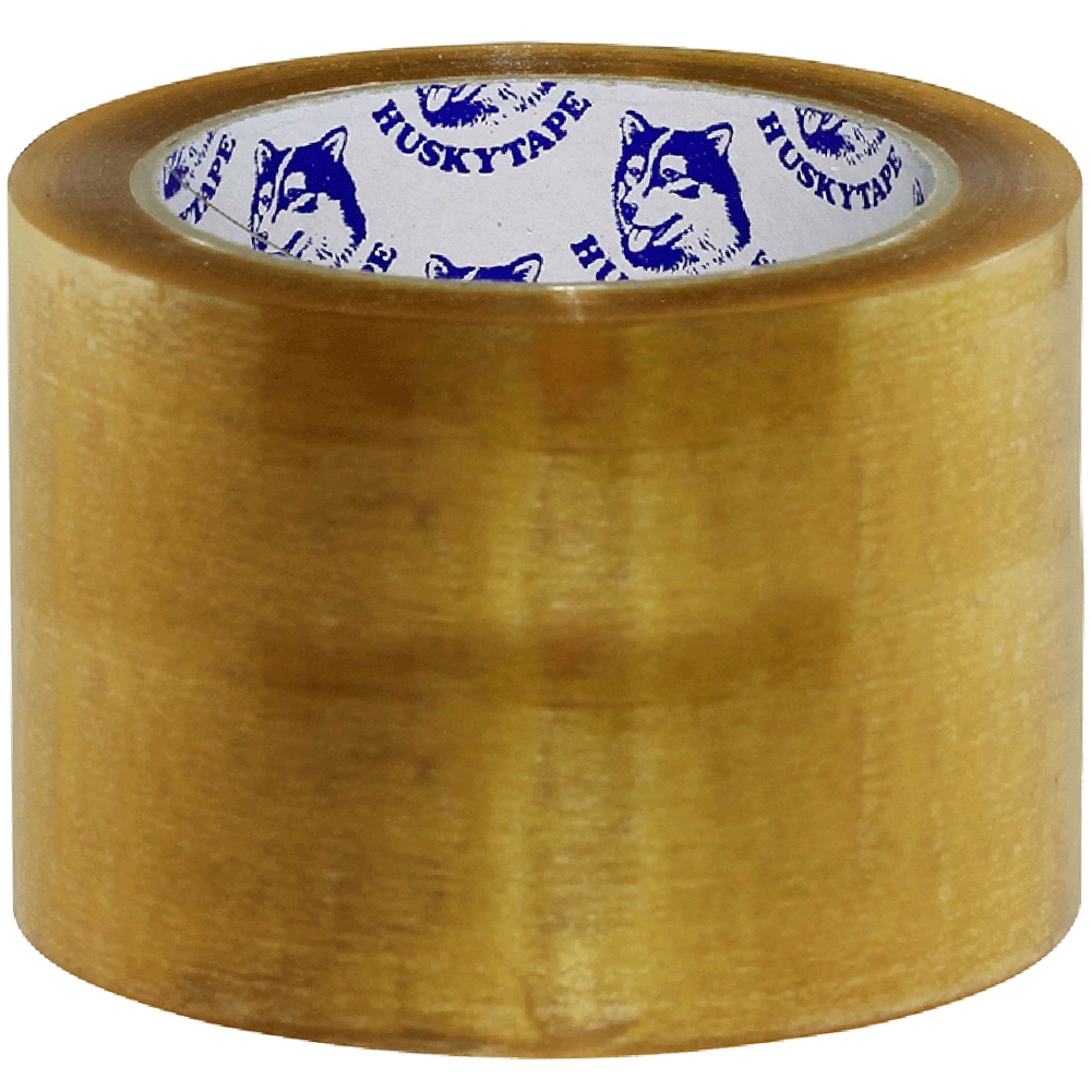 Husky 630 Premium Transparent Hand Packing Tape 75mm x 75m (Carton 24 Rolls)