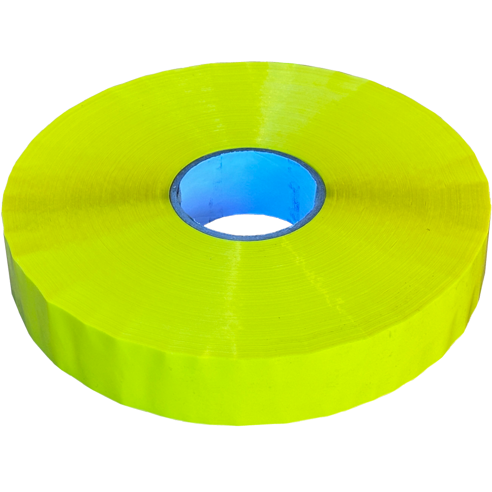 Yellow (Coles) PP with Acrylic Adhesive Machine Packing Tape 48mm x 1,000m (Carton 6 Rolls)