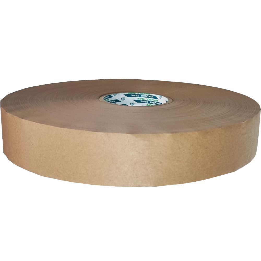 Kikusui Environmentally Friendly Recyclable Unprinted Kraft Packaging Machine Packing Tape 50mm x 500m (Carton 5 Rolls)