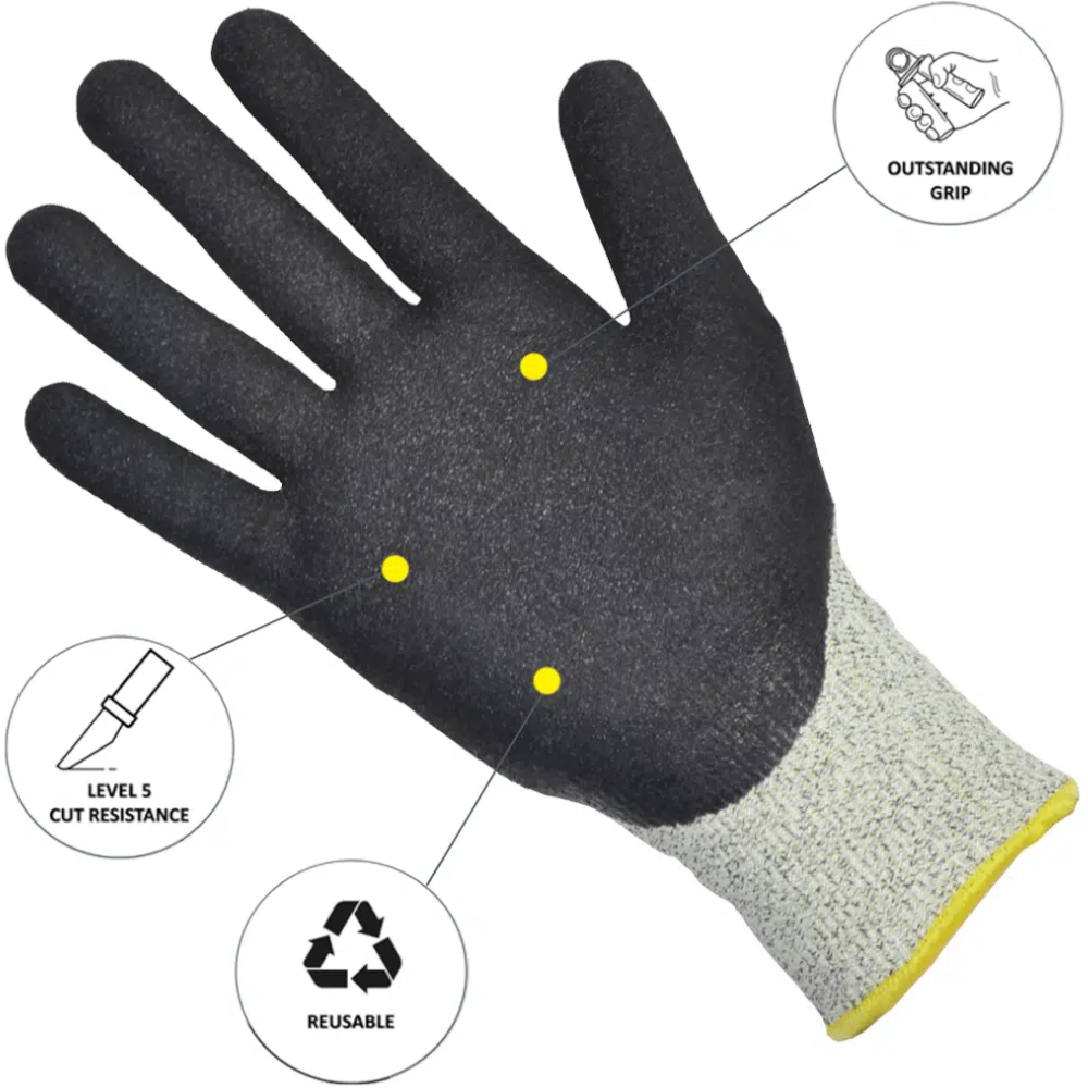 Pro-Val TNG5 High Cut Resistant Work Glove (Pack 10 Pairs)