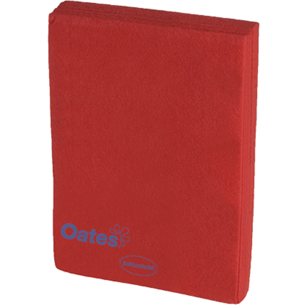 *CLEARANCE* Oates HW-010-R Red Industrial Medium Duty Wipes 30cm x 40cm (Pack 10 Wipes)