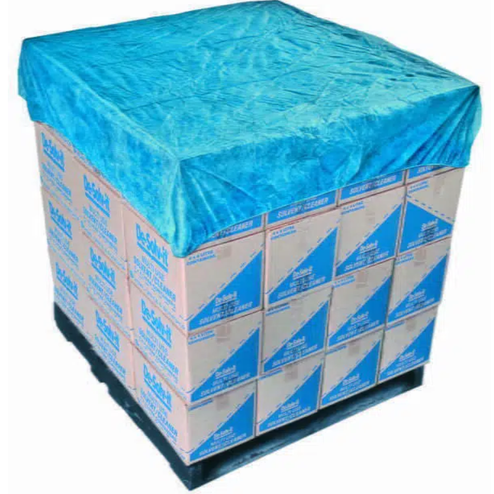 Pro-Val Blue Waterproof CPE Pallet Top Covers 1,400mm x 1,400mm (Carton 50)