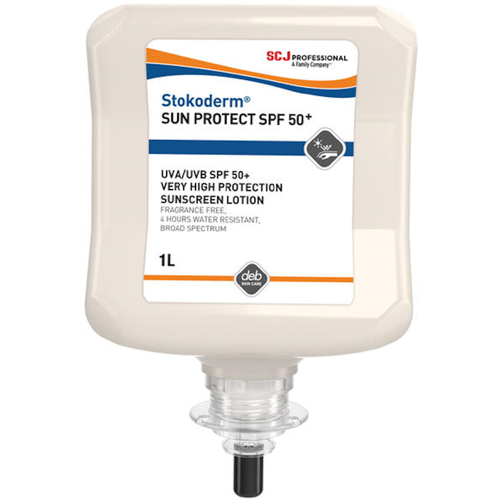 SC Johnson Professional SUN1L 1L Stokoderm Sun Protect SPF 50+ Skin Protection Lotion (Carton 6 Refills)