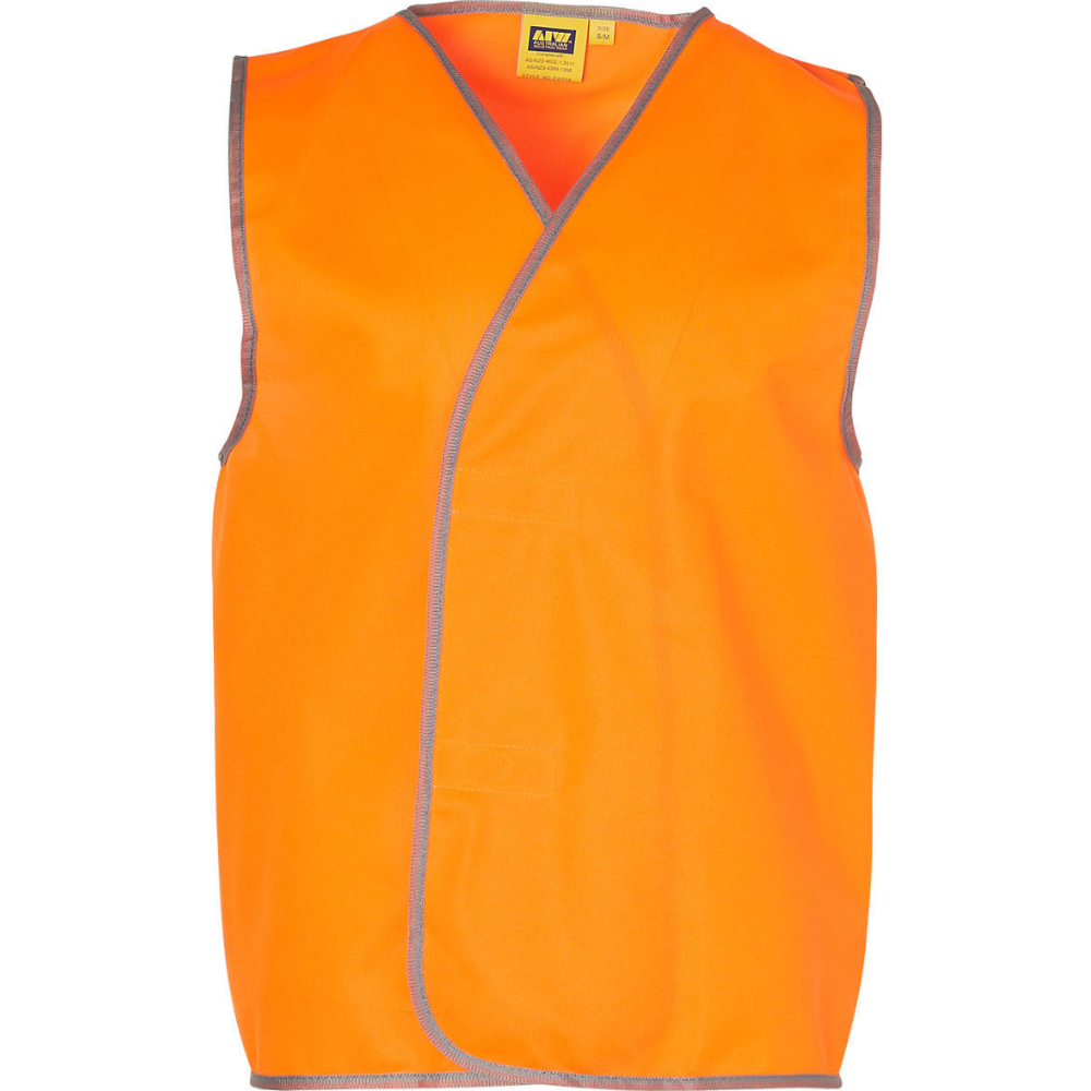 Hi Vis Orange Day Use Vest Sizes SML - 4XL