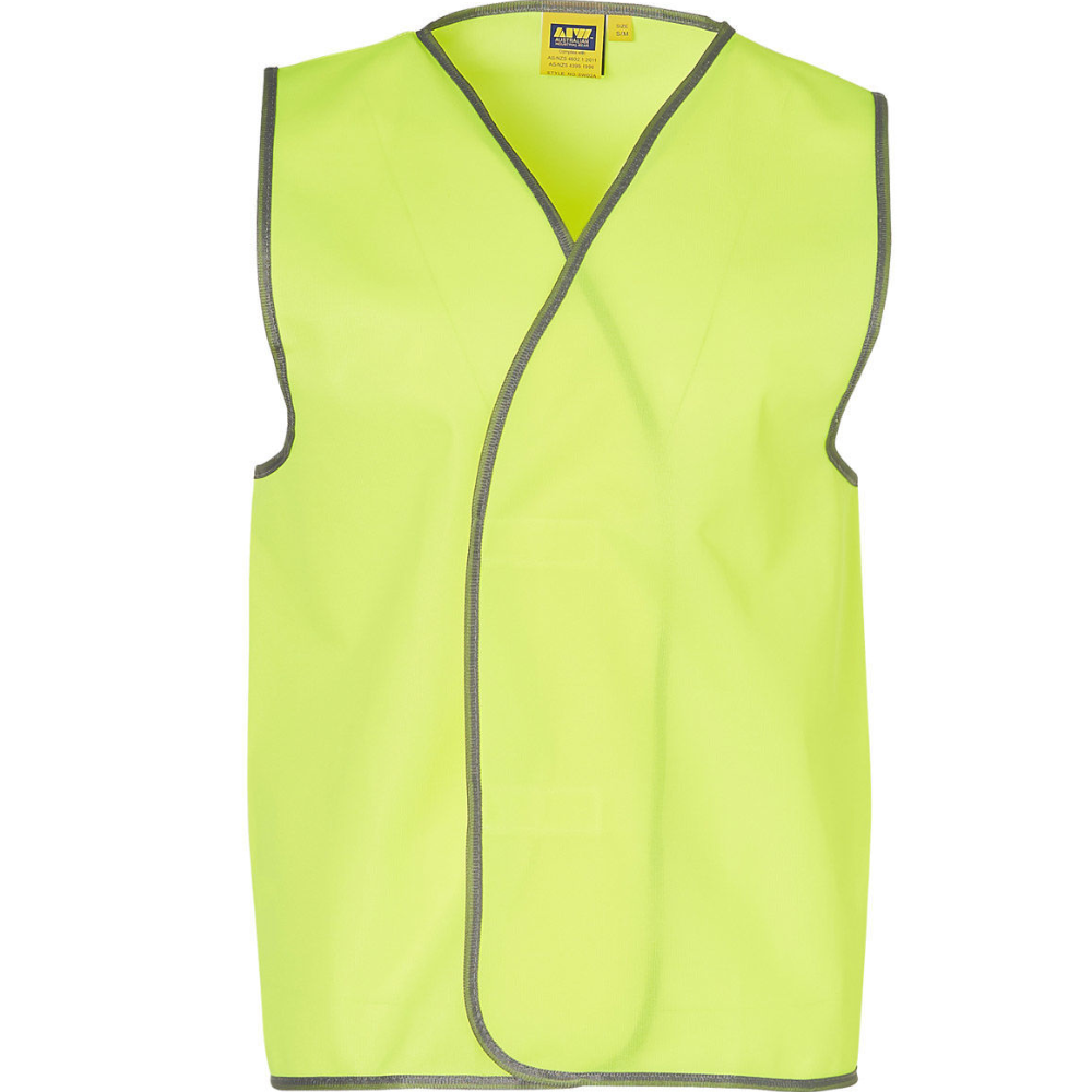 Hi Vis Yellow Day Use Vest Sizes SML - 4XL