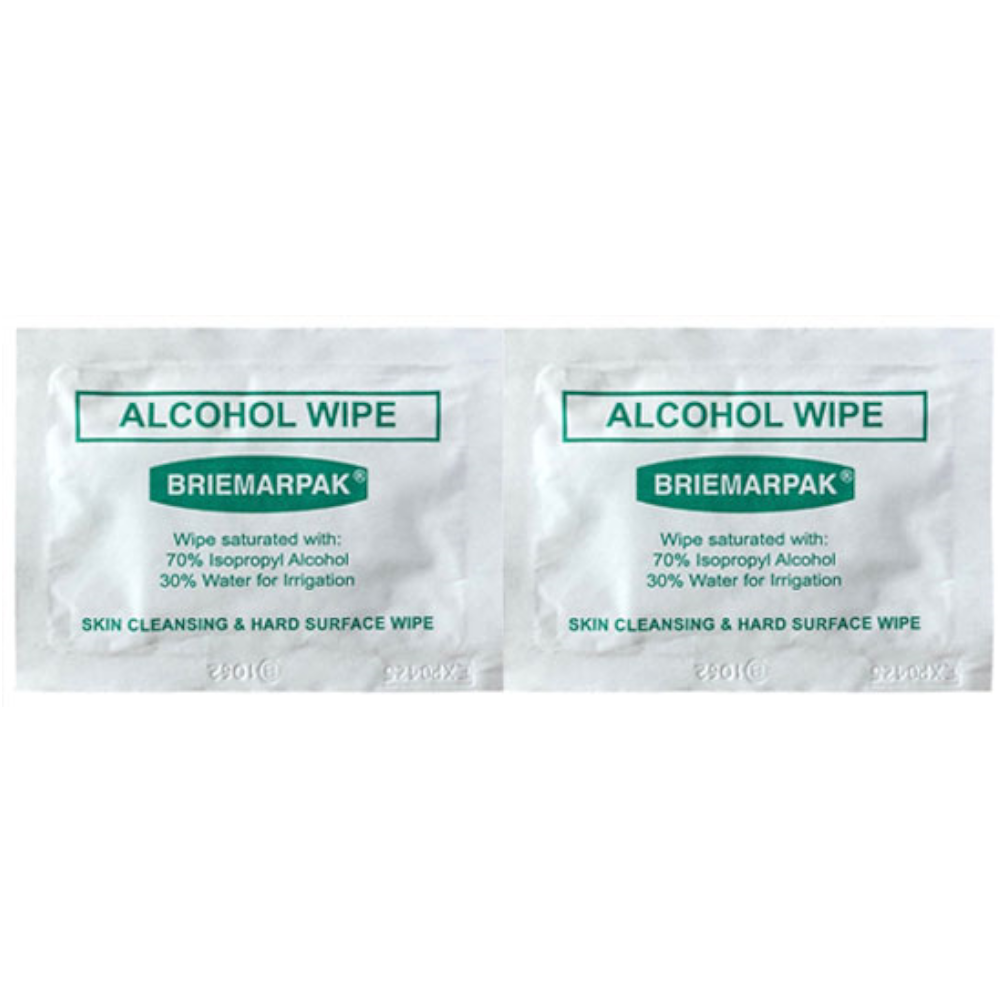 70% Isopropyl Alcohol Wipes in Sachets 165mm x 140mm (Inner 50 Wipes) (Carton 1,000 Wipes)