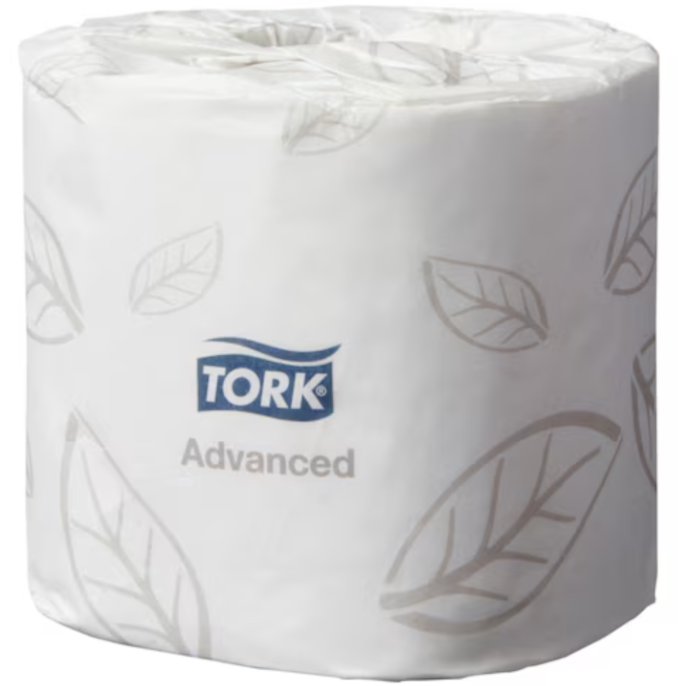 Tork 234 White T4 System Advanced Soft Conventional Toilet Paper Roll 2-ply 10cm x 10cm (Roll 400 Sheets) (Carton 48 Rolls)