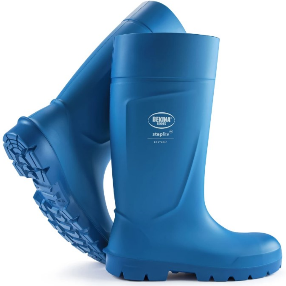 Bekina Blue/Blue Steplite PU Safety Gumboots Sizes 4 - 14