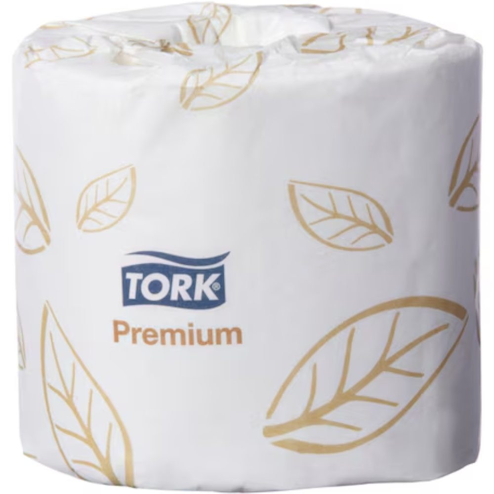 Tork 2170336 T4 System Premium 2-ply Extra Soft Conventional Toilet Paper Roll 10cm x 11cm (Roll 280 Sheets) (Carton 48 Rolls)