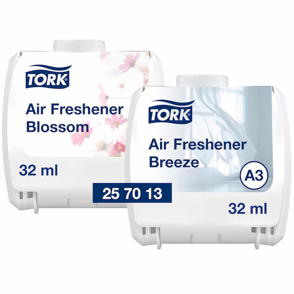Tork 25701# A3 System Constant Air Freshener - Blossom, Breeze, Odour Neutraliser & Mixed (Carton 6 Refills)