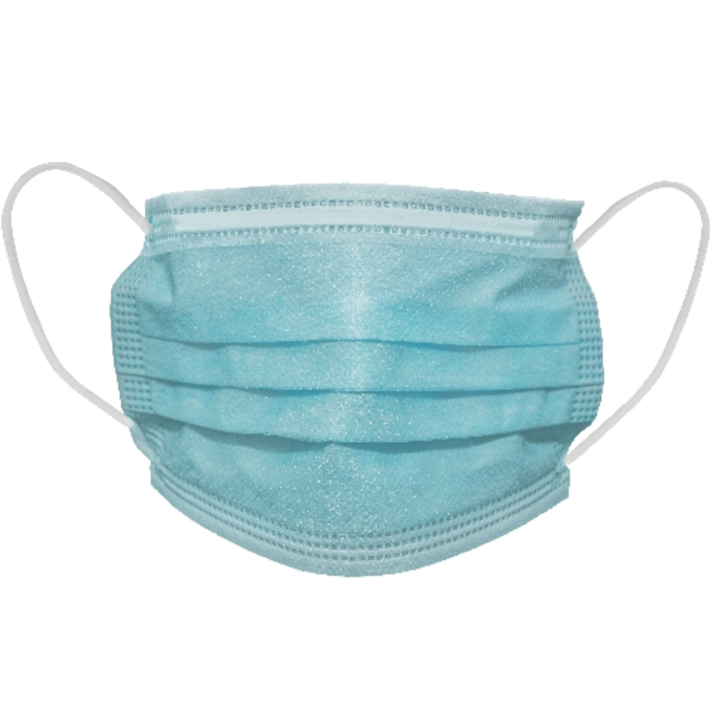 Non-surgical Blue 3-ply Face Mask (Pack 50 Masks) (Carton 40 Packs)