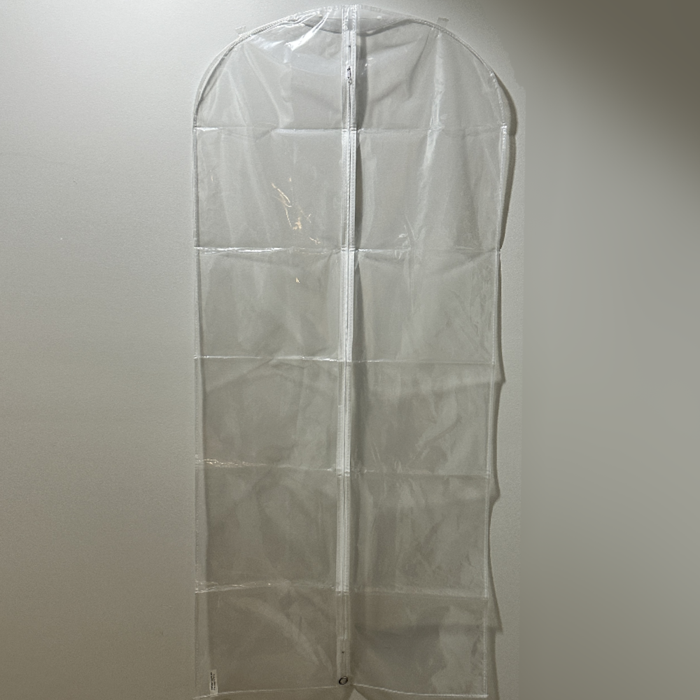 Clear PVC Suit/Costume Garment Bags 137cm x 59mm (Carton 100 Bags)
