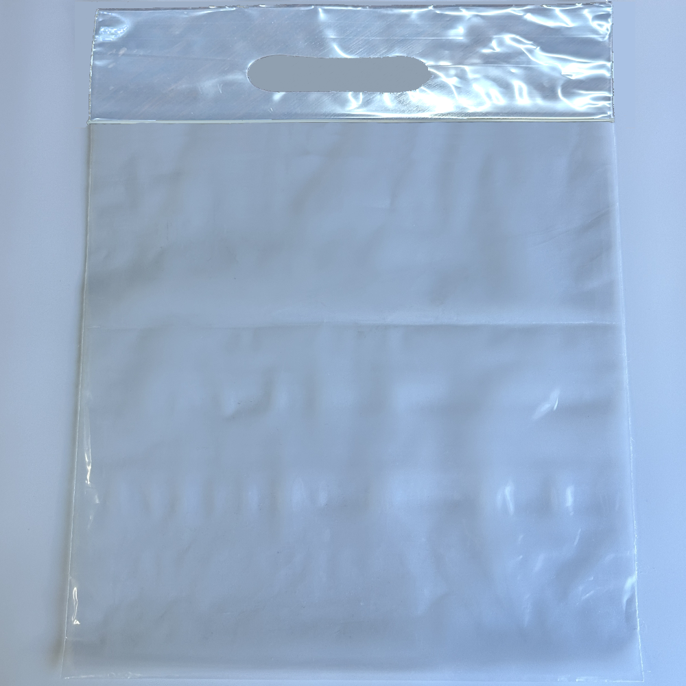Resealable Clear LDPE Garment Accessory/Shoe Bags with Carry Handle Hole 510mm (460+50) x 410mm (Pack 100 Bags)