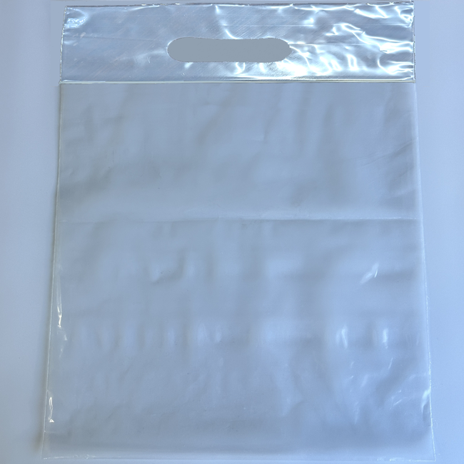 Resealable Clear LDPE Garment Accessory/Shoe Bags with Carry Handle Hole 510mm (460+50) x 410mm (Pack 100 Bags)