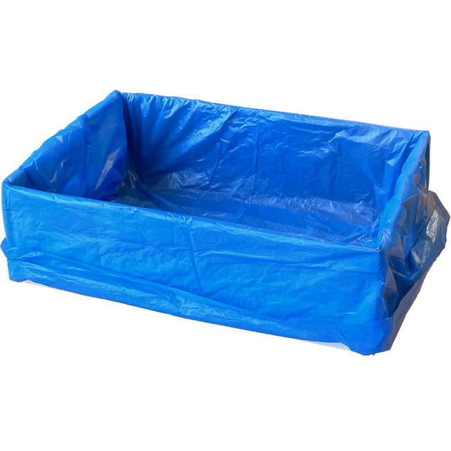 GORILLA Blue HDPE 'Heavy' 25µm Carton Liners 635mm + 380mm x 635mm (Carton 250 Bags)