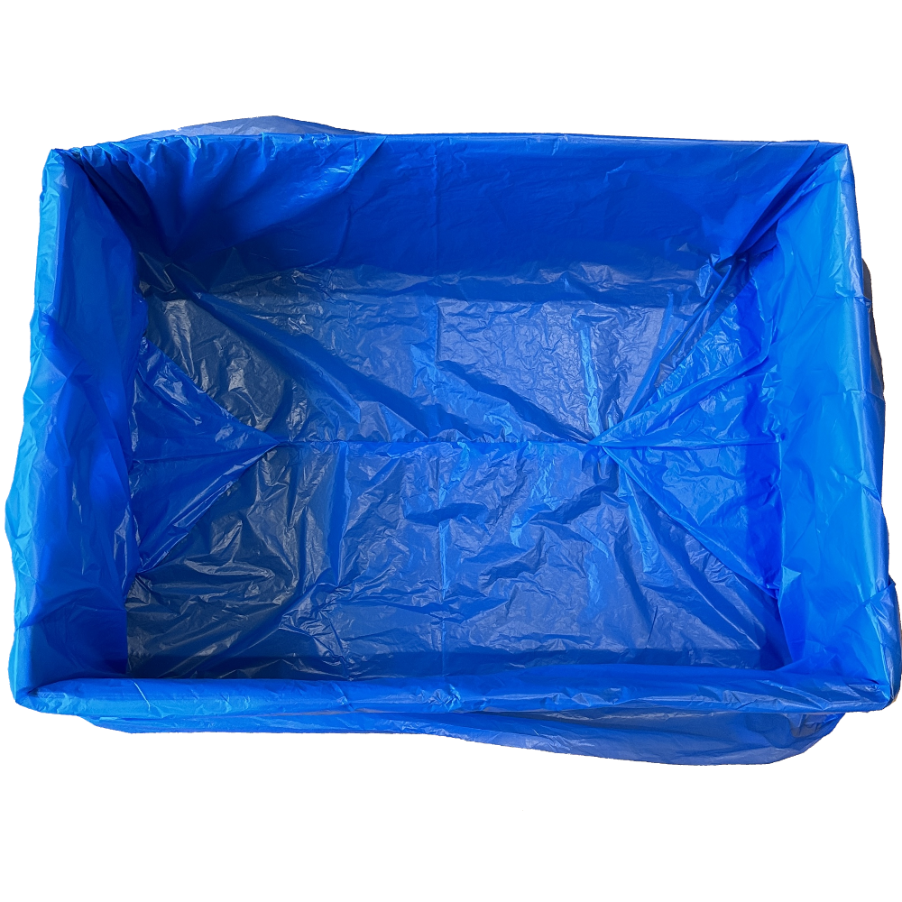 GORILLA Blue HDPE 'Heavy' 25µm Carton Liners 635mm + 380mm x 635mm (Carton 250 Bags)