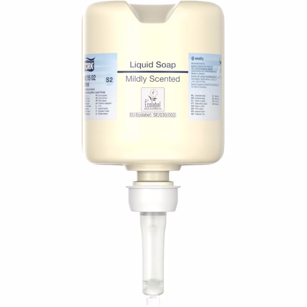 Tork 420502 S2 System Premium 475ml Mild Liquid Hand Soap (Carton 8 Refills)