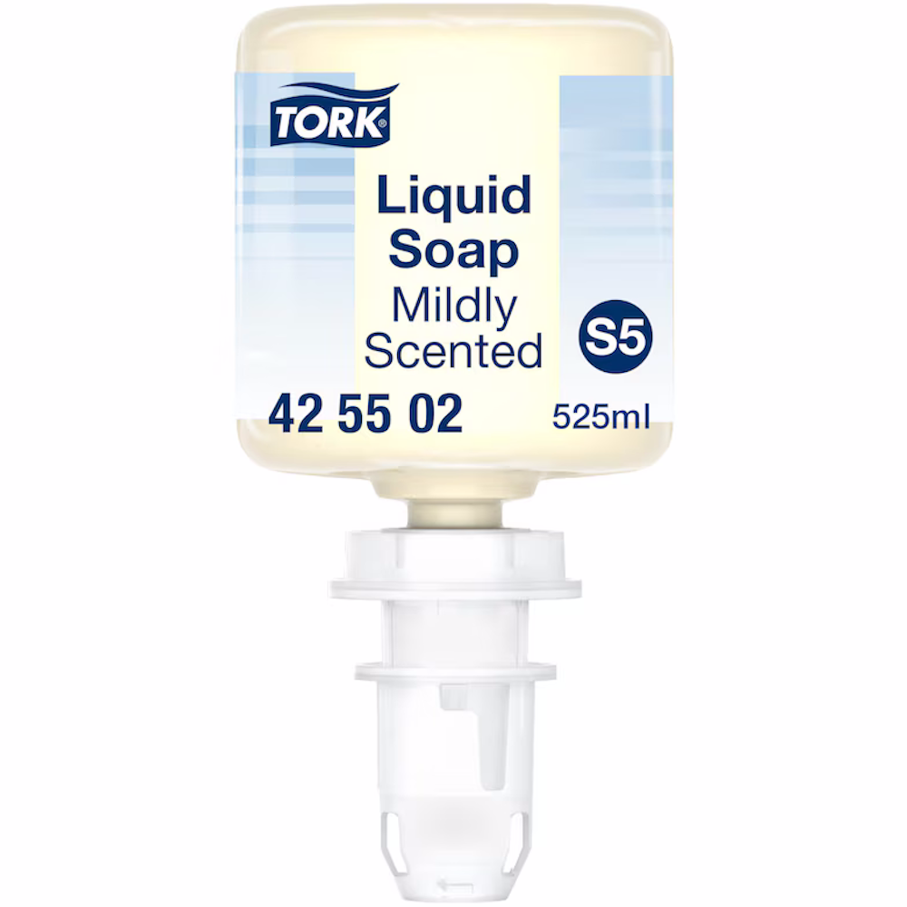 Tork 425502 S5 System Premium 525ml Mildly Scented Liquid Soap (Carton 8 Refills)