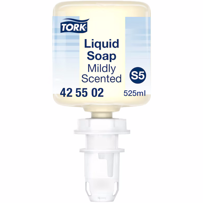 Tork 425502 S5 System Premium 525ml Mildly Scented Liquid Soap (Carton 8 Refills)