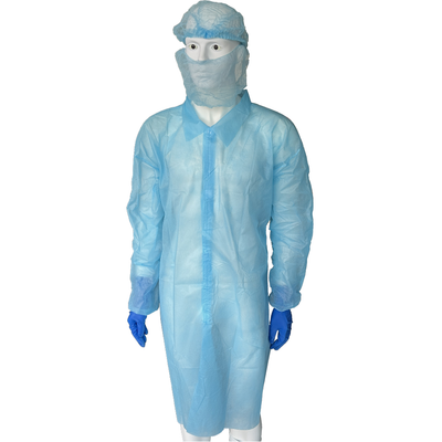 GORILLA Blue Disposable Lab Coats (Carton 100 Coats) Sizes: Medium - 3XL & 5XL
