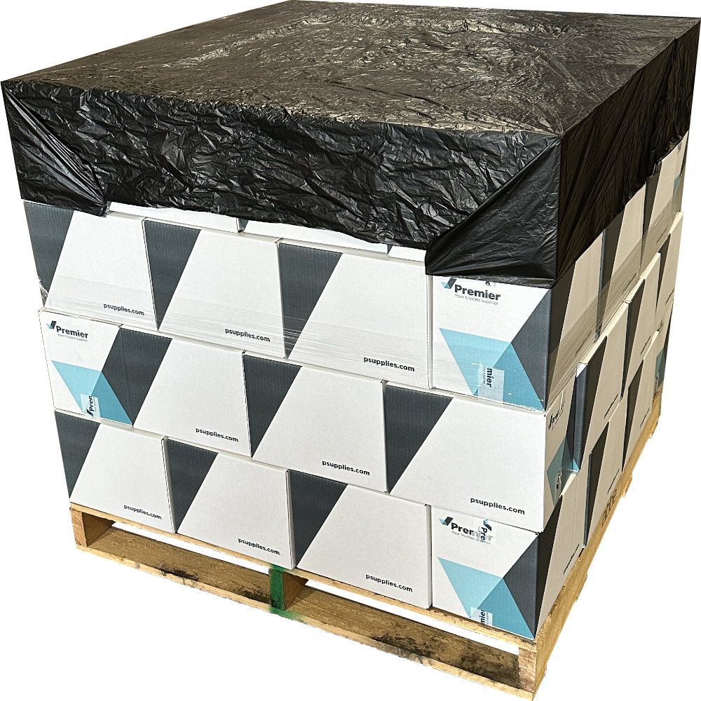 GORILLA Black HDPE Pallet Top Covers/Sheets 840/1,680mm x 1,680mm (Roll 250 Sheets)