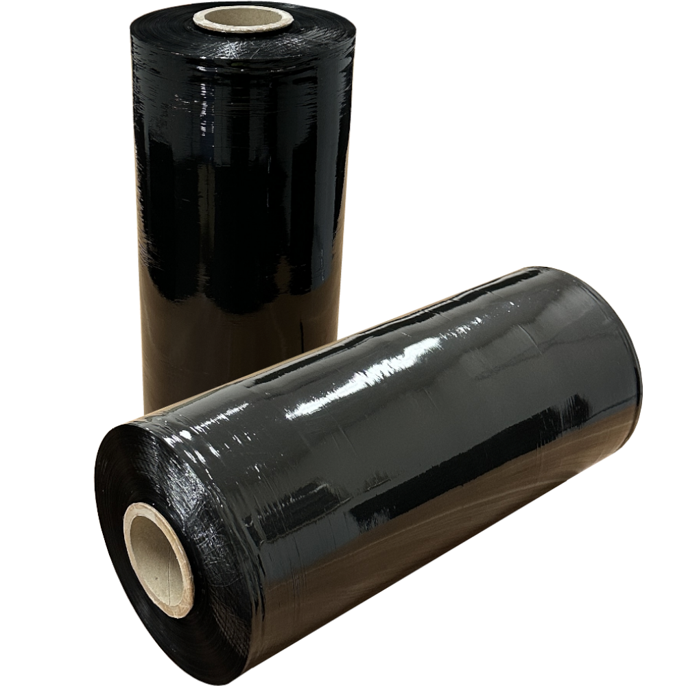 GORILLA 15 Black Pre-stretch Machine Pallet Wrap 500mm x 2,174m (Carton 1 Roll)