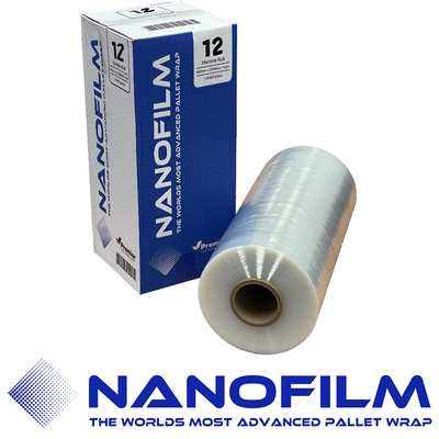 NANOFILM 12 Transparent Machine Pallet Wrap 500mm x 2,500m 12µm (Carton 1 Roll)