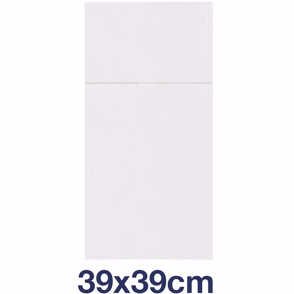 Tork 509608 White Cutlery Pocket Napkins (Pack 50 Napkins) (Carton 14 Packs)