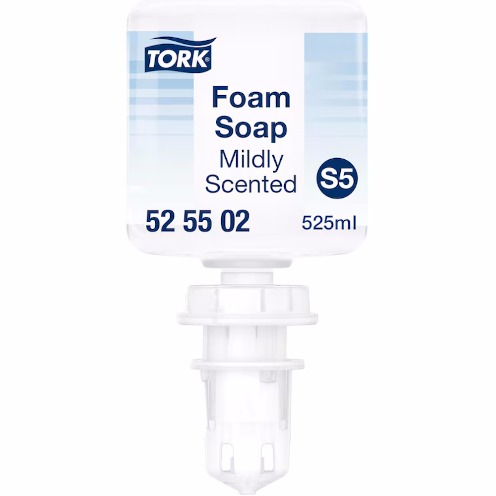 Tork 525502 S5 System Premium 525ml Mildly Scented Foam Soap (Carton 8 Refills)