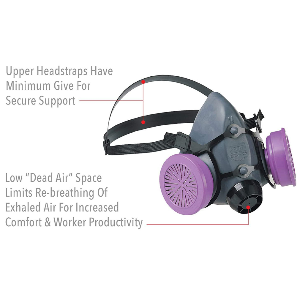 Honeywell Half Face Respirator Mask Small - Large