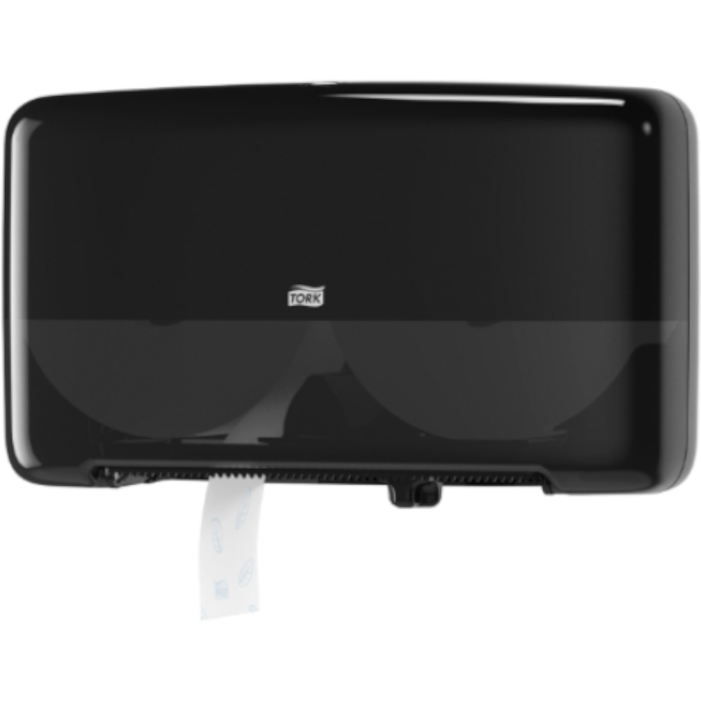Tork 555500/555508 T2 System Twin Mini Jumbo Toilet Paper Roll Dispenser White or Black