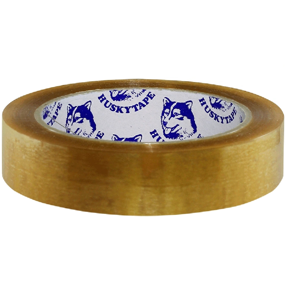 Husky 630 Premium Transparent Hand Packing Tape 25mm x 75m (Carton 72 Rolls)