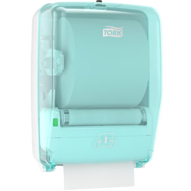 Tork 651420 White/Turquoise W6 System Performance Wash-station Dispenser