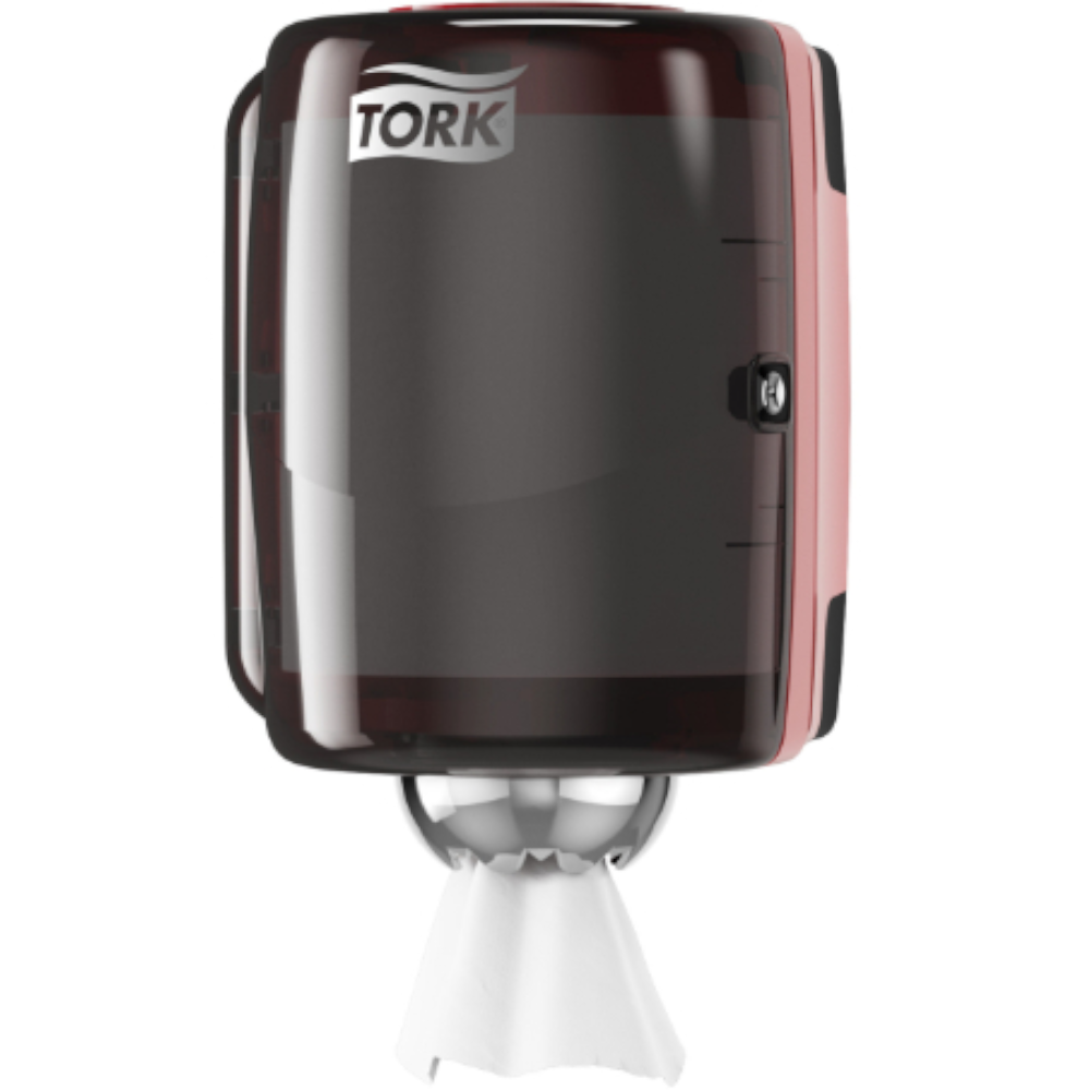 Tork 559000/559038/659008 M2 System Elevation Centre-feed Roll Dispenser White Black Red/Black