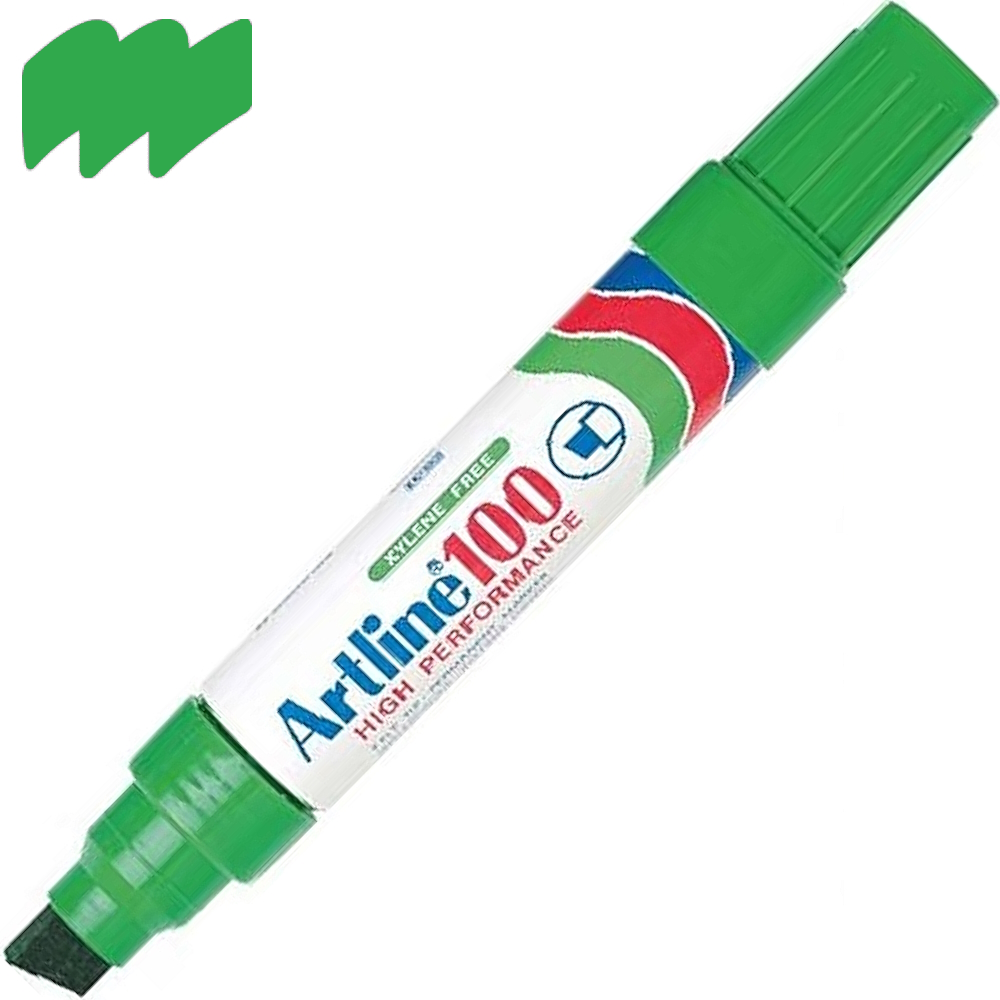 Artline 100 Permanent Markers (Pack 6 Markers)