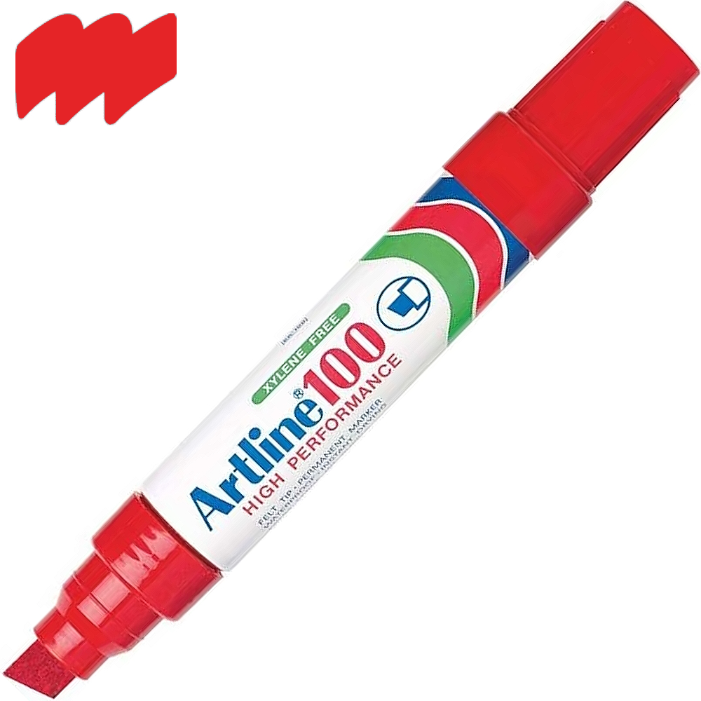 Artline 100 Permanent Markers (Pack 6 Markers)