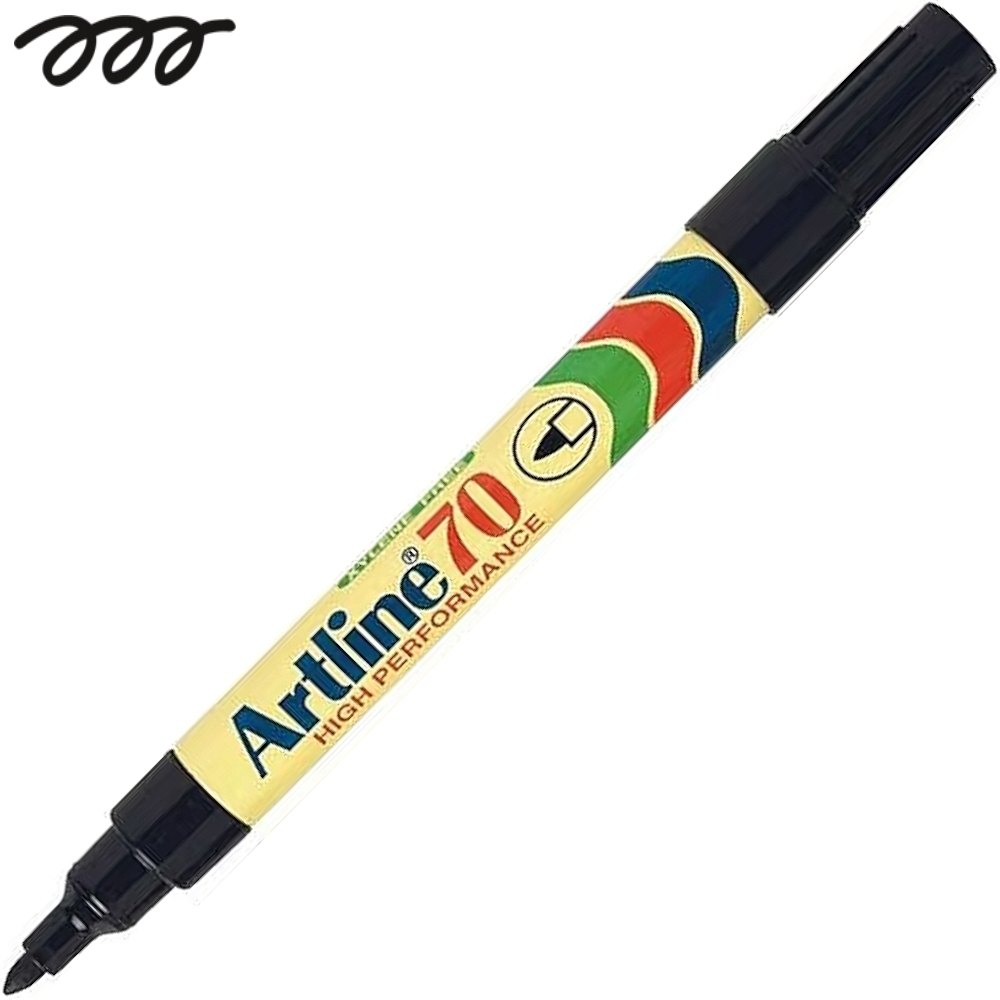 Artline 70 Permanent Markers (Pack 12 Markers)