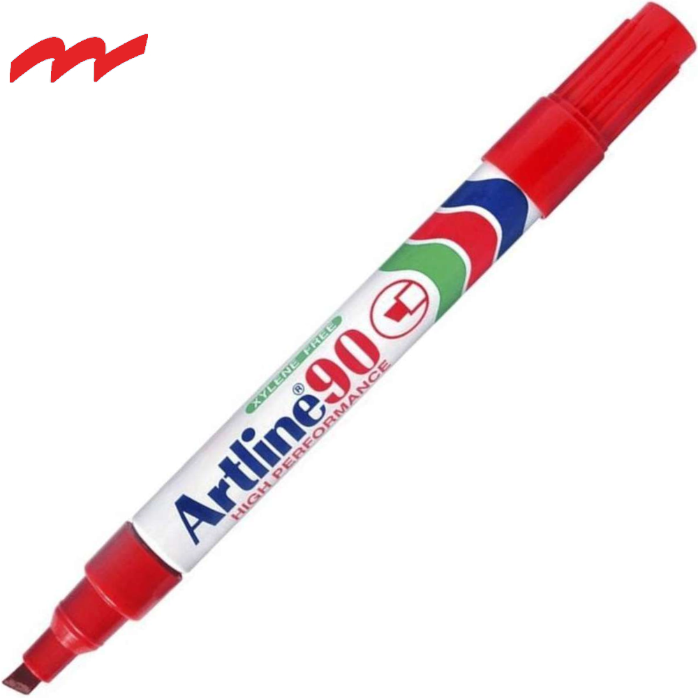Artline 90 Permanent Markers (Pack 12 Markers)