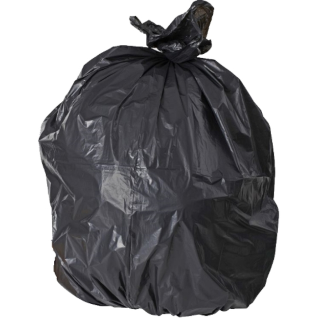 Black HDPE All Purpose 140L Bin Liners 1,270mm x 1,030mm (Pack 25 Bags) (Carton 8 Packs)