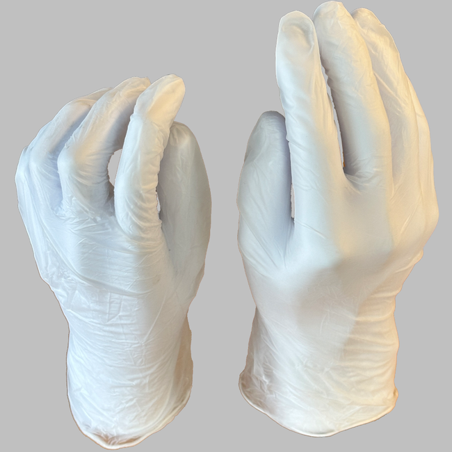 ORAMA Clear Disposable Vinyl Gloves Sizes Small - XL (Pack 100 Gloves) (Carton 10 Packs)