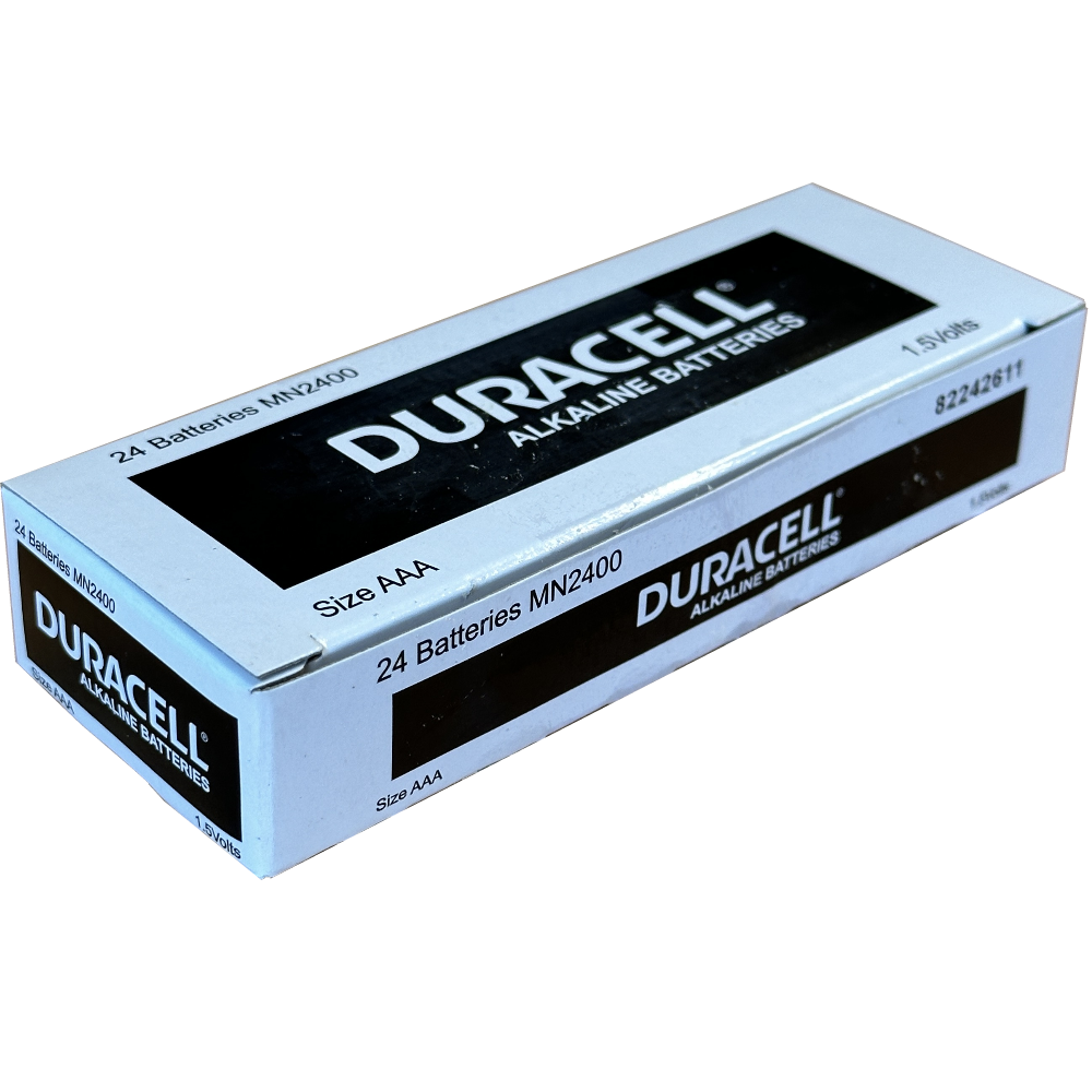 Duracell AAA Coppertop Alkaline Batteries (Box 24 Batteries)
