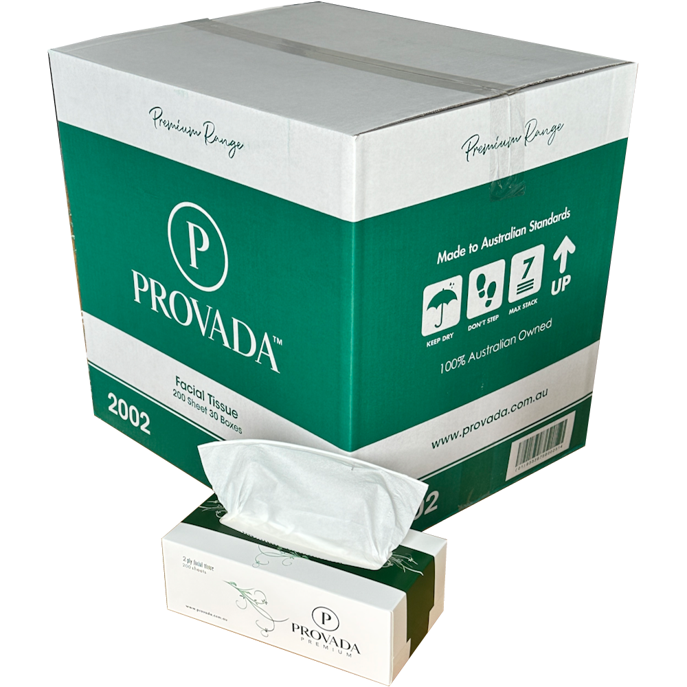 Provada 2002 200-sheet 2-ply Facial Tissues (Carton 30 Packs)