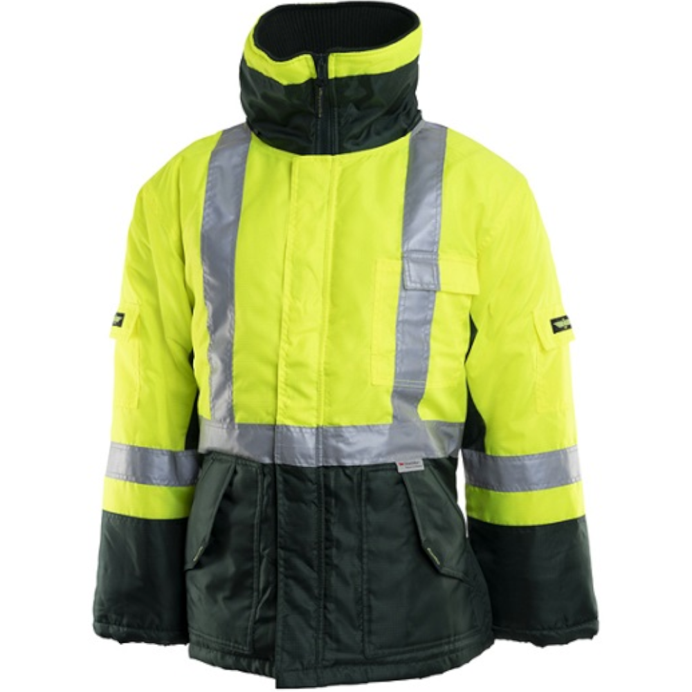 Green/Yellow Freezer Jacket Sizes: 2XS - 8XL