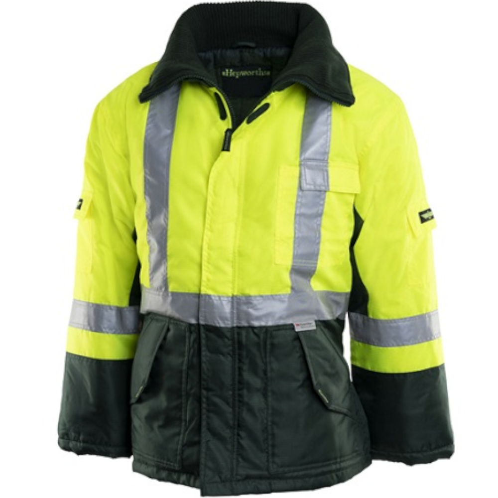 Green/Yellow Freezer Jacket Sizes: 2XS - 8XL