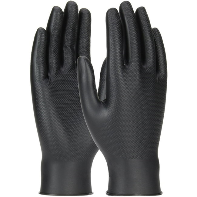 PIP Grippaz Black Skins Gloves (Pack 50 Gloves) (Carton 10 Packs)