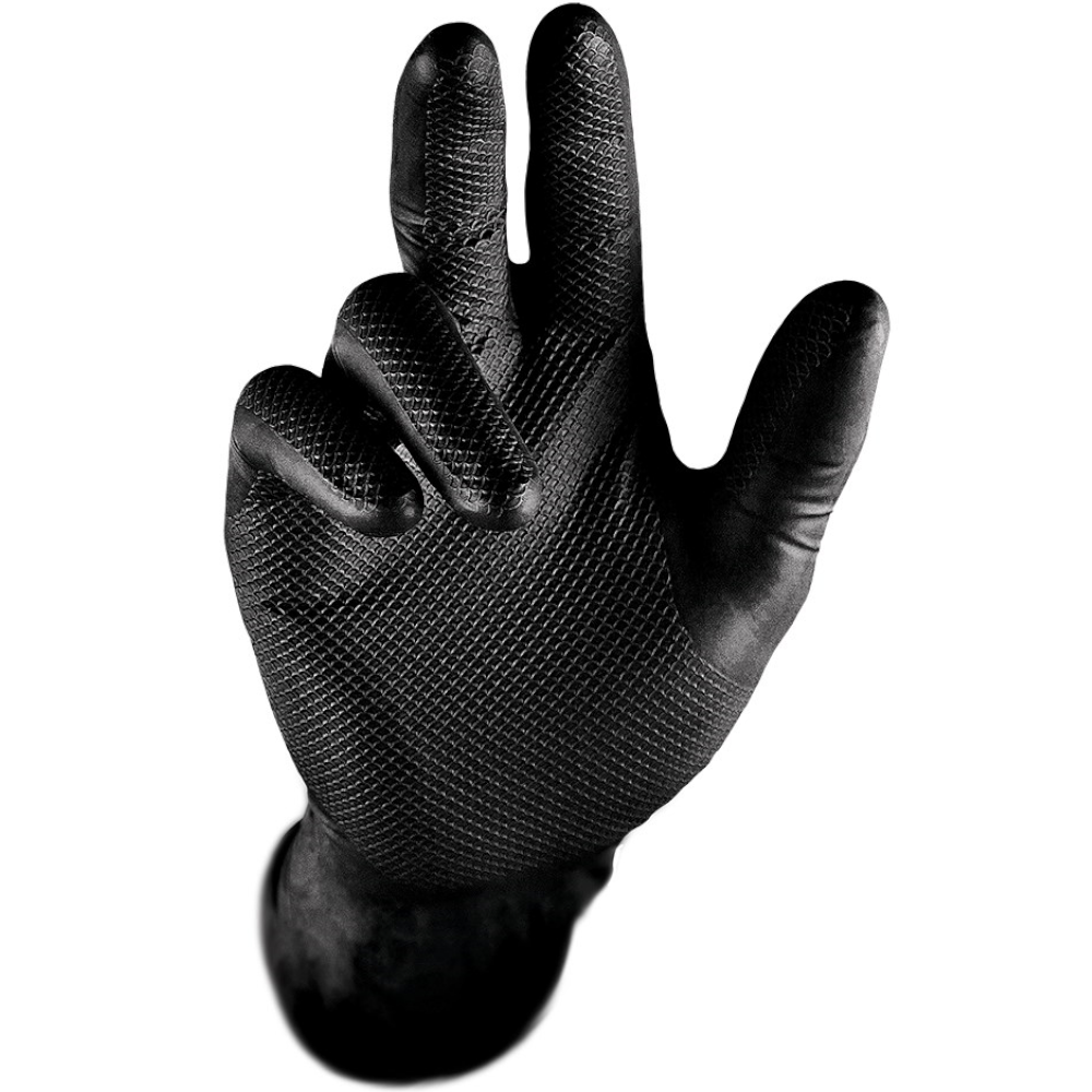PIP Grippaz Black Skins Gloves (Pack 50 Gloves) (Carton 10 Packs)