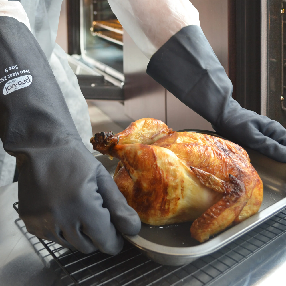 Pro-Val Black Neo Heat 250 Neoprene Coated Heat Resistant Glove Sizes 9 - 10