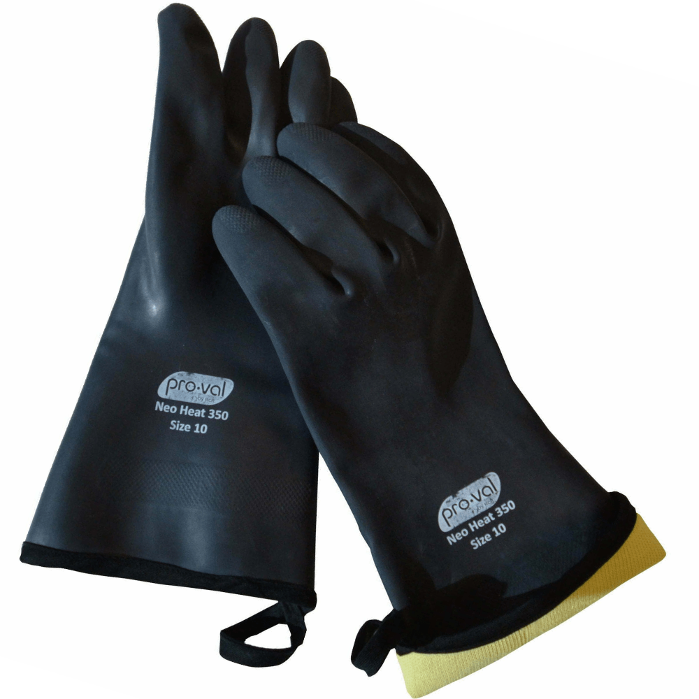 Pro-Val Black Neo Heat 350 Neoprene Coated Heat Resistant Glove Size 10
