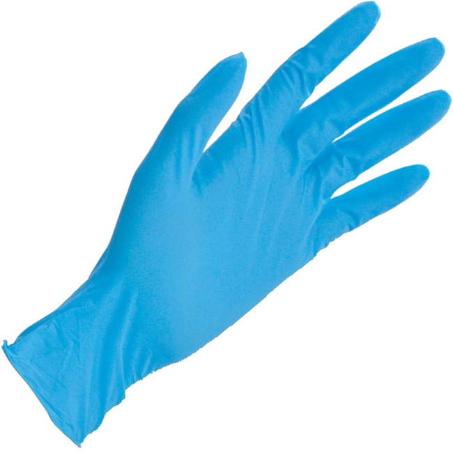 Blue (3.5g) Lite Disposable Nitrile Gloves (Pack 100 Gloves) (Carton 10 Packs)